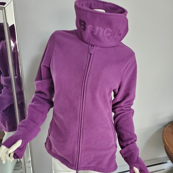 Bench Jackets & Blazers - Purple BENCH Fleece Zip Up Jacket